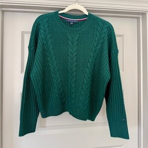 Tommy Hilfiger Emerald Green Knit Sweater